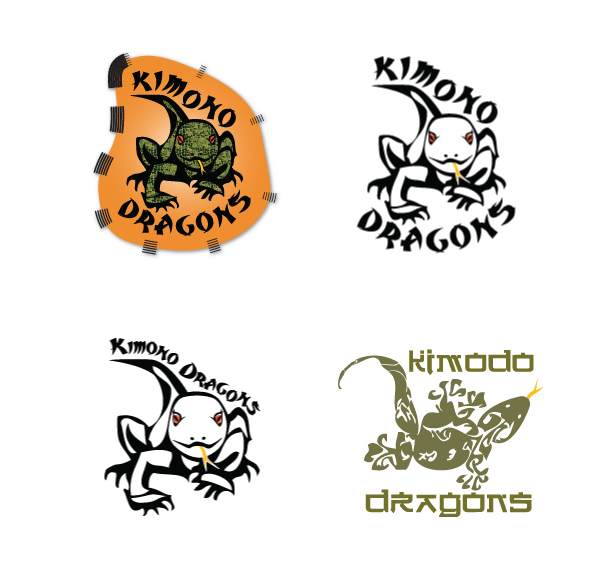 Kimono Dragons Logos