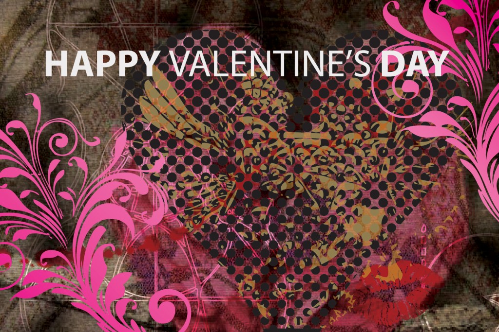 Happy Valentines Day Postcard, Graziela Camacho, Graphic Designer