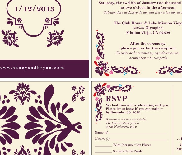 Navarro Wedding Invitation
