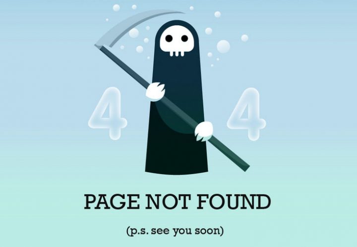 Error 404 page