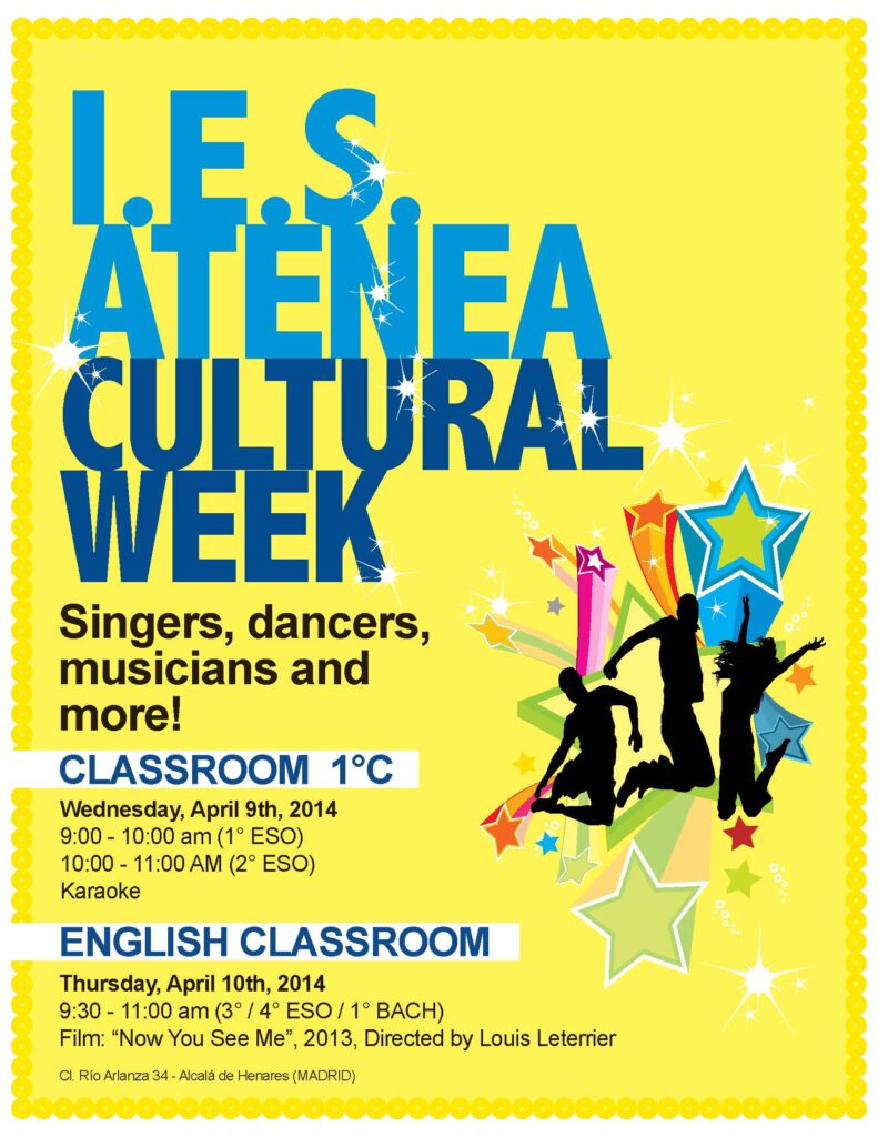 Cultural week flyer